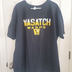Mens Wasatch Wasps W/ Wasp Imagine Short Sleeve Crew Neck T-shirt SZ 3XL